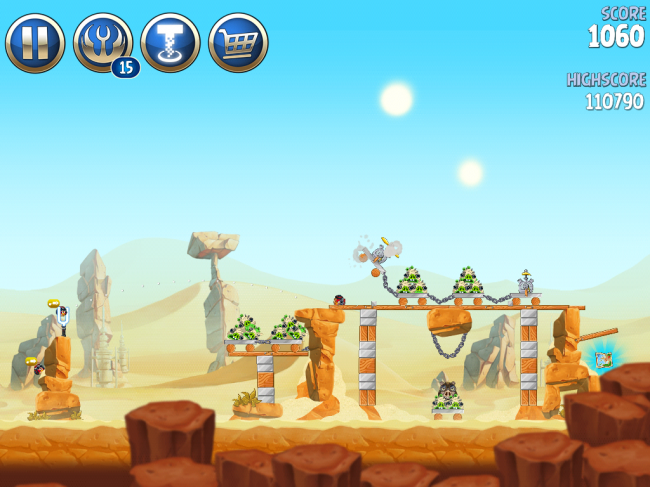 Angry Birds Star Wars II（アングリーバードスターウォーズ2）攻略画像ESCAPE TO TATOOINE　B-2-10攻略