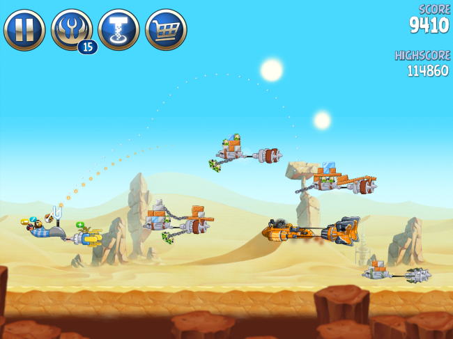 Angry Birds Star Wars II（アングリーバードスターウォーズ2）攻略画像ESCAPE TO TATOOINE　B-2-20攻略