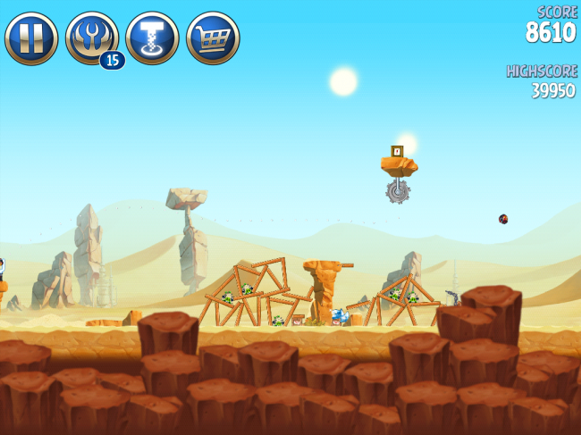 Angry Birds Star Wars II（アングリーバードスターウォーズ2）攻略画像ESCAPE TO TATOOINE　B-2-9攻略