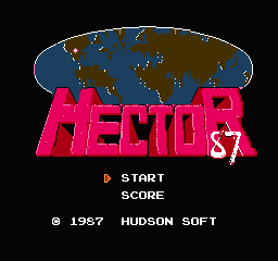 ヘクター'87　ハドソンキャラバン　レトロゲーム