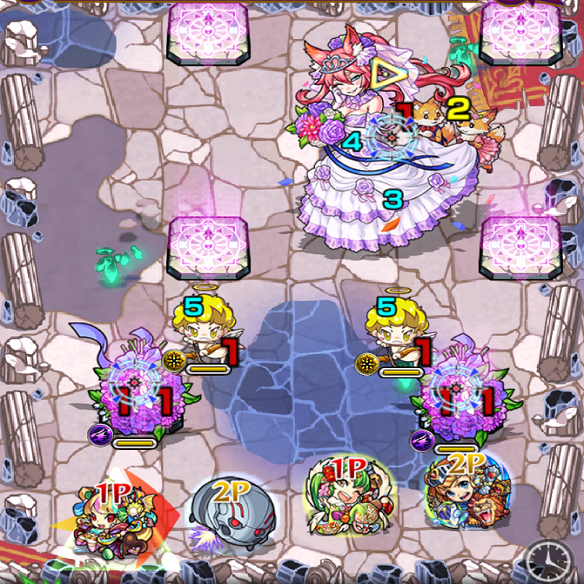 【モンスト】激究極！狐の花嫁ジュンにてガブリエル最強？アンチ魔法陣持ちなし、運枠ありで攻略！！