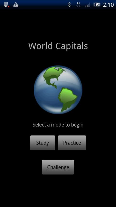 ワールド キャピタルス androidアプリスクリーンショット1
