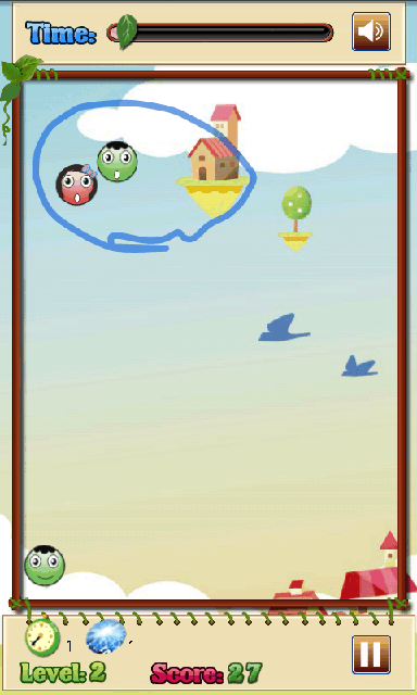 androidアプリ サークルボール攻略スクリーンショット2