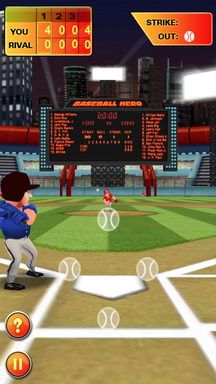 androidアプリ ベースボールヒーロー攻略スクリーンショット1