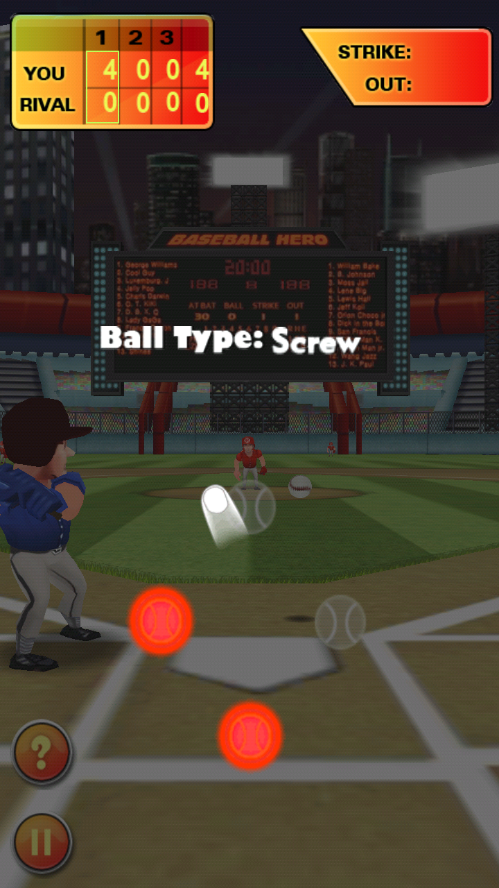 androidアプリ ベースボールヒーロー攻略スクリーンショット2