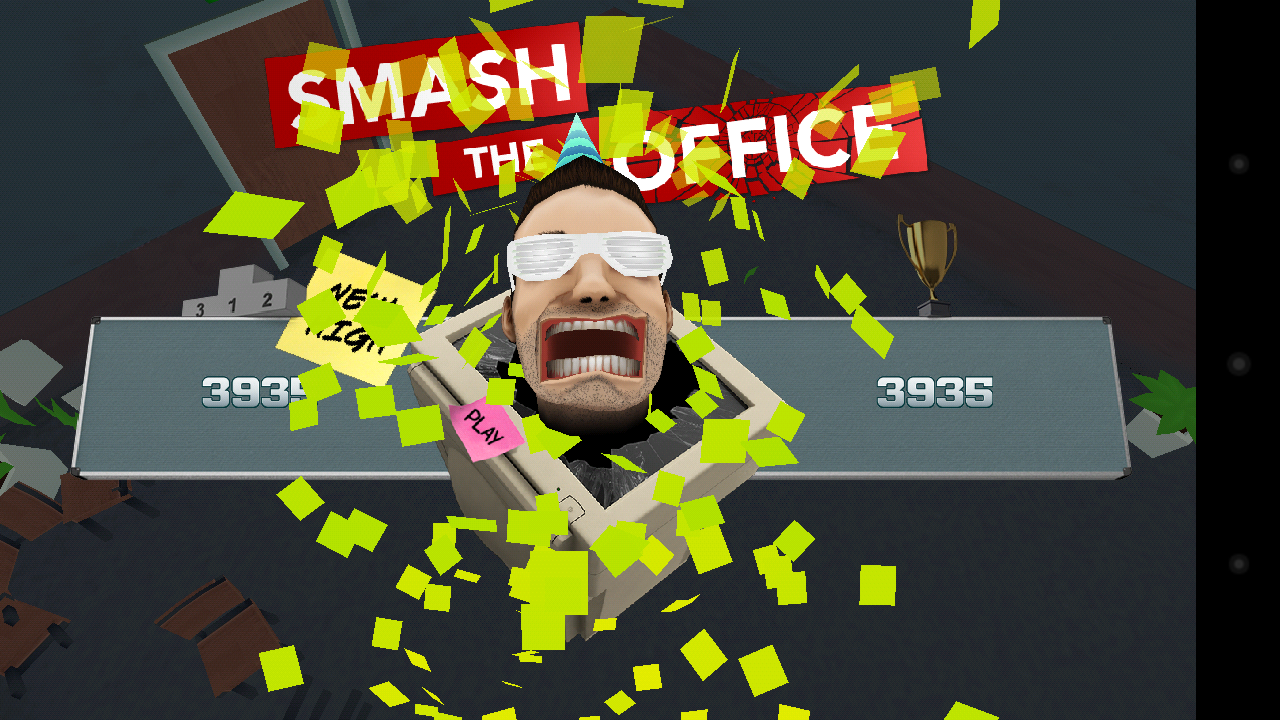 androidアプリ Smash the Office - Stress Fix!攻略スクリーンショット1