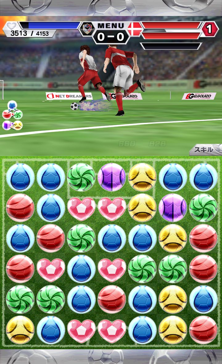 androidアプリ パズルサッカー攻略スクリーンショット2