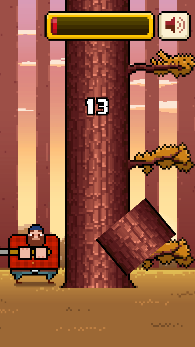 Timberman androidアプリスクリーンショット1