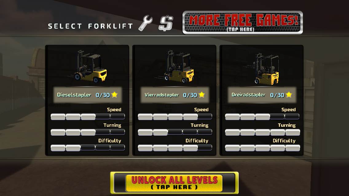 androidアプリ 3D Fork Lift Parking攻略スクリーンショット1