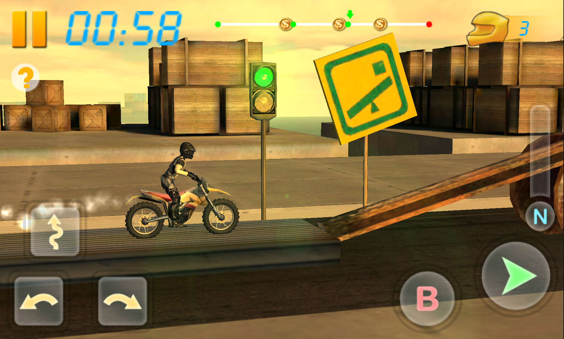 androidアプリ バイクレーシング3D - Bike Racing攻略スクリーンショット1