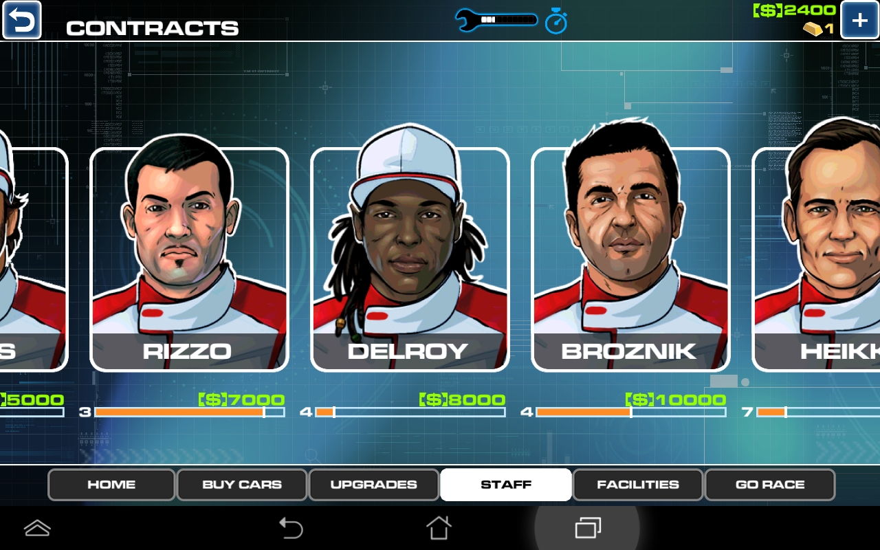 androidアプリ Race Team Manager攻略スクリーンショット3