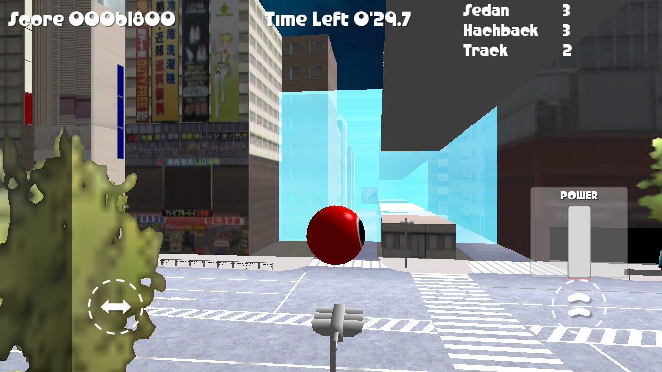 androidアプリ アキバボール FREE - 路上駐車を弾き飛ばせ -攻略スクリーンショット4