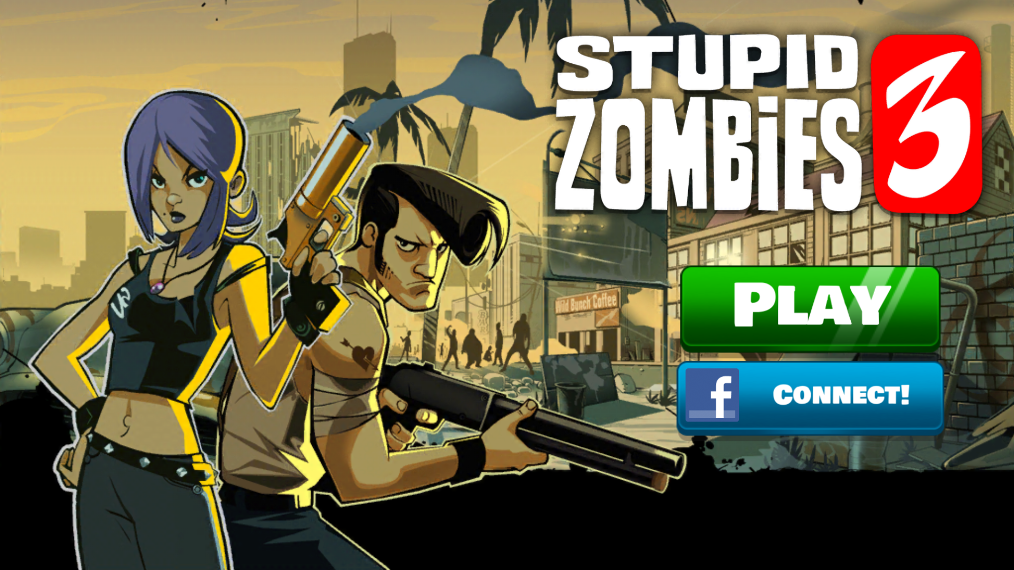 androidアプリ Stupid Zombies 3攻略スクリーンショット1