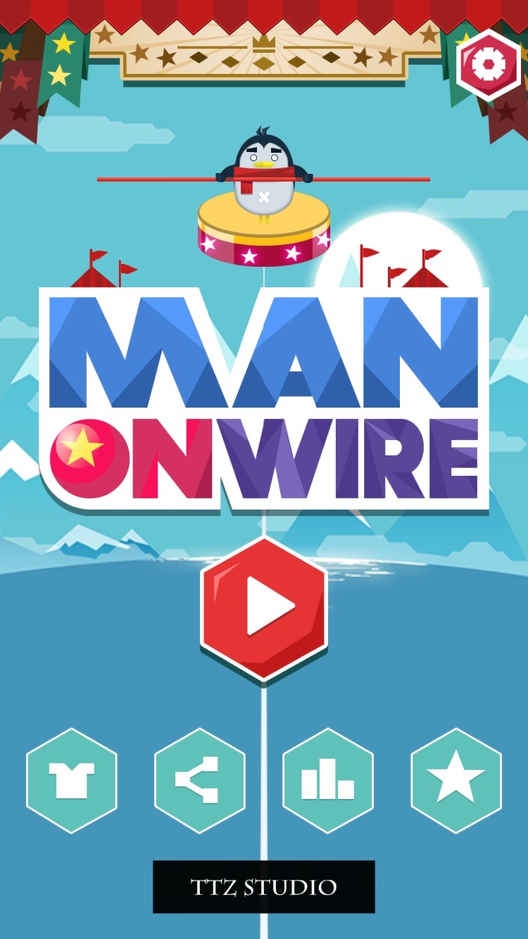 androidアプリ Man On Wire攻略スクリーンショット1