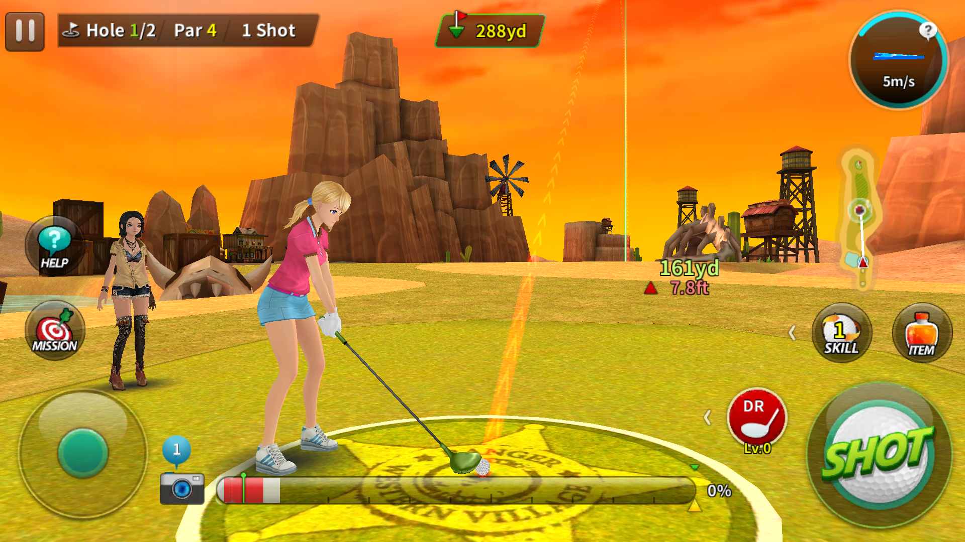 androidアプリ Nice Shot Golf攻略スクリーンショット5
