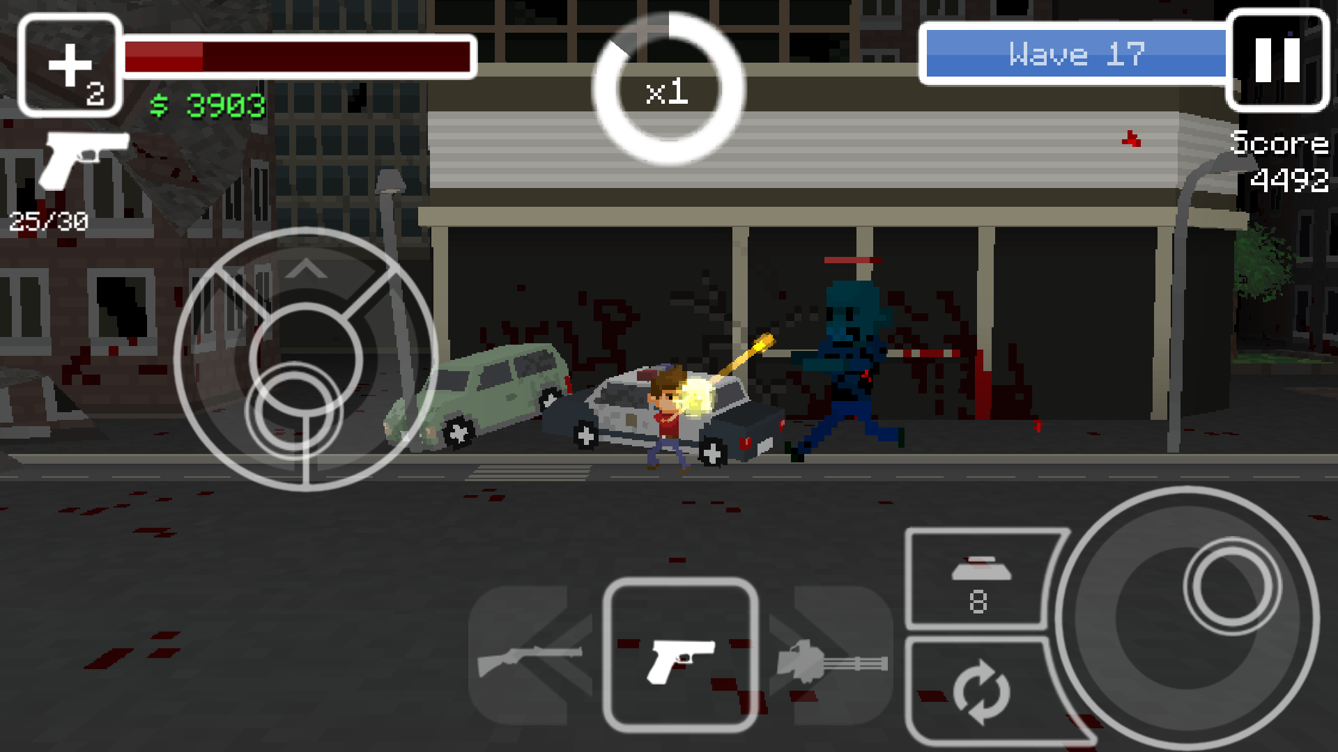 androidアプリ Undead Pixels: Zombie Invasion攻略スクリーンショット3