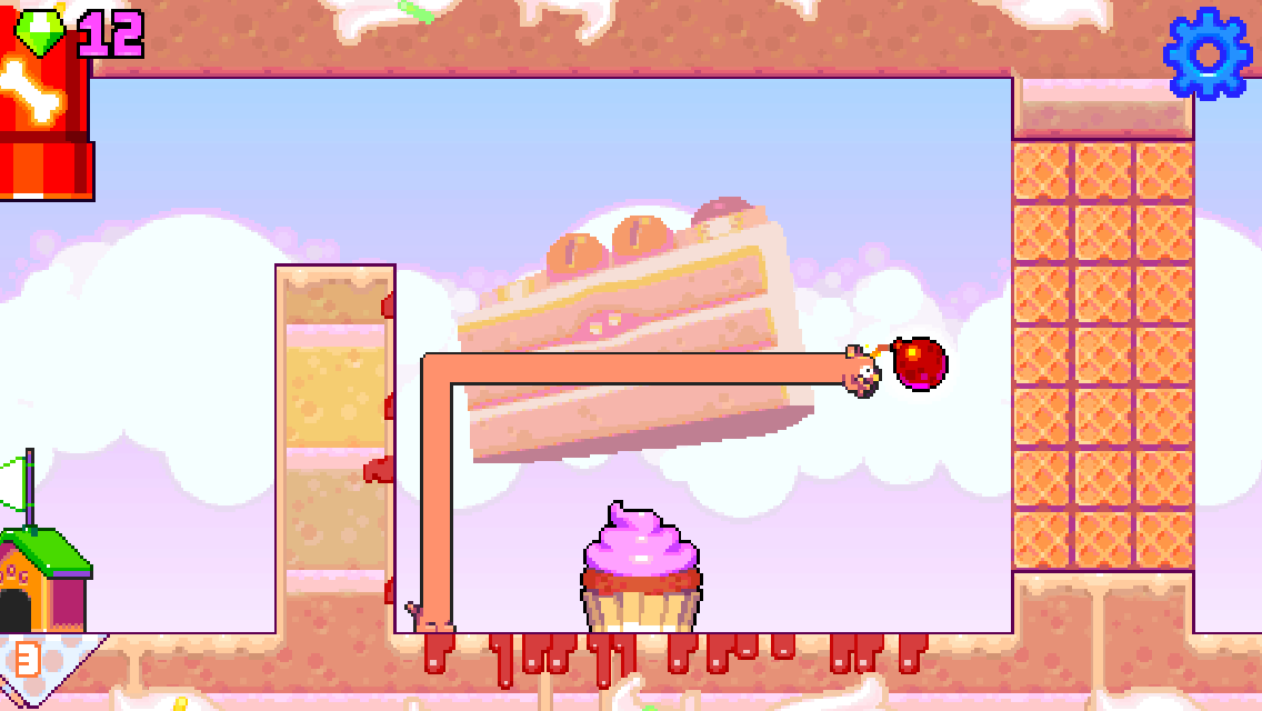 androidアプリ Silly Sausage: Doggy Dessert攻略スクリーンショット2