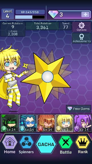Anime Fidget Spinner Battle androidアプリスクリーンショット3