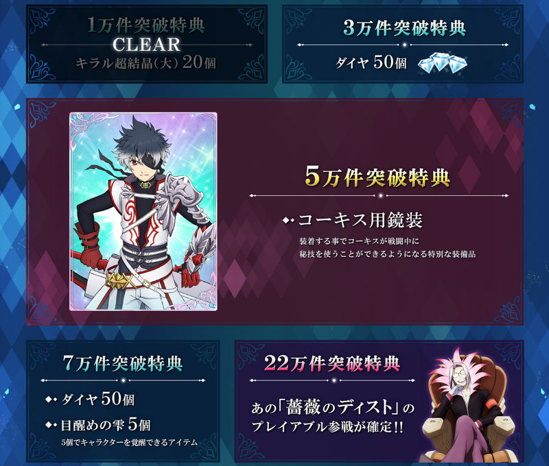 テイルズ オブ ザ レイズ ミラージュ プリズンの事前登録情報その2