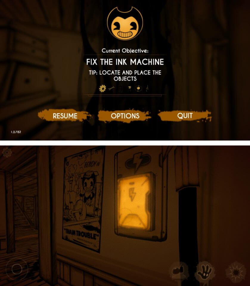 Bendy and the Ink Machineレビュー画面