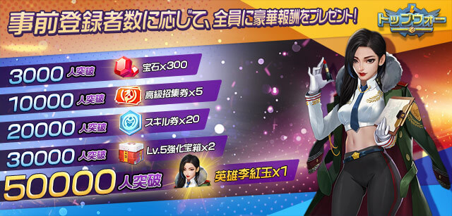 トップウォーの事前登録情報その二