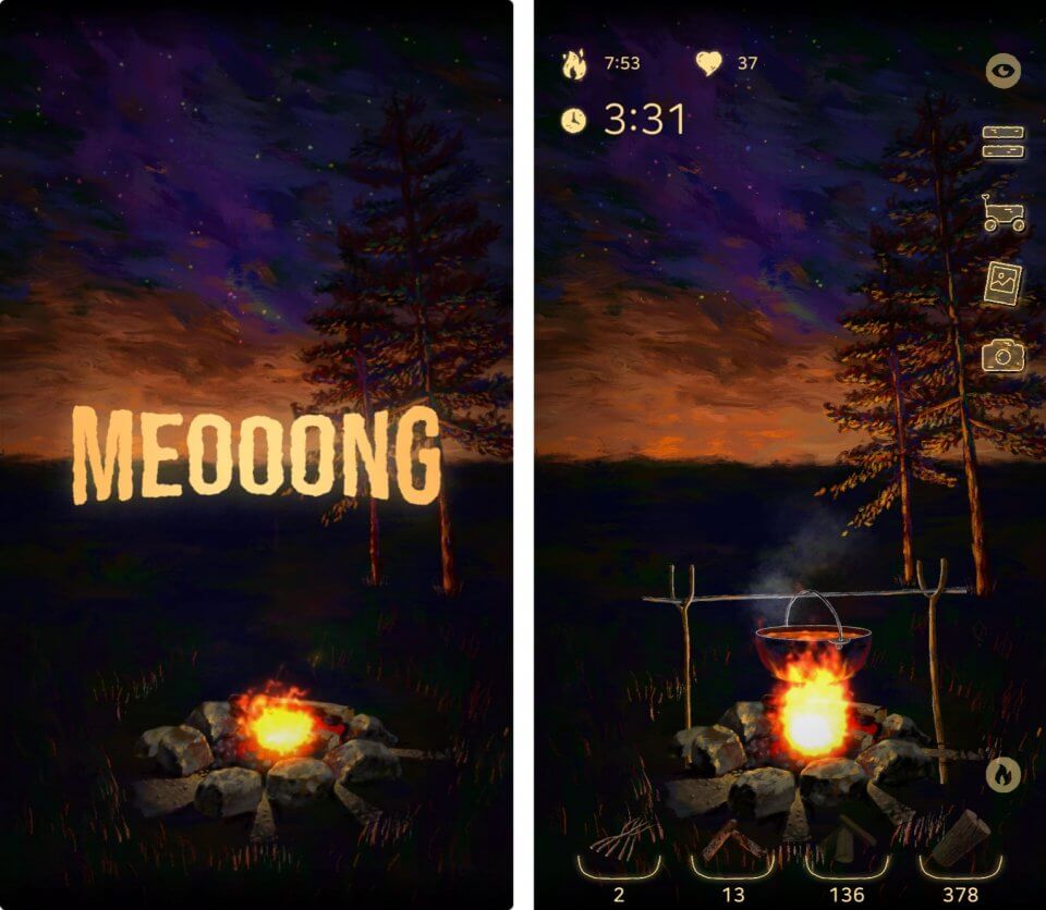 Meooong ヒーリングキャンプのレビューと序盤攻略 アプリゲット